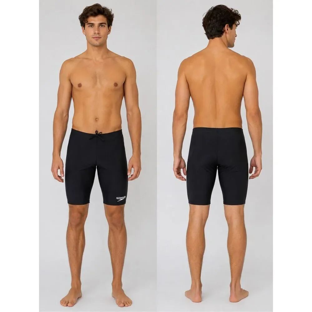 Speedo Pro LT Men’s Black Swim Jammers Size 32 Competition Training Swim Shorts